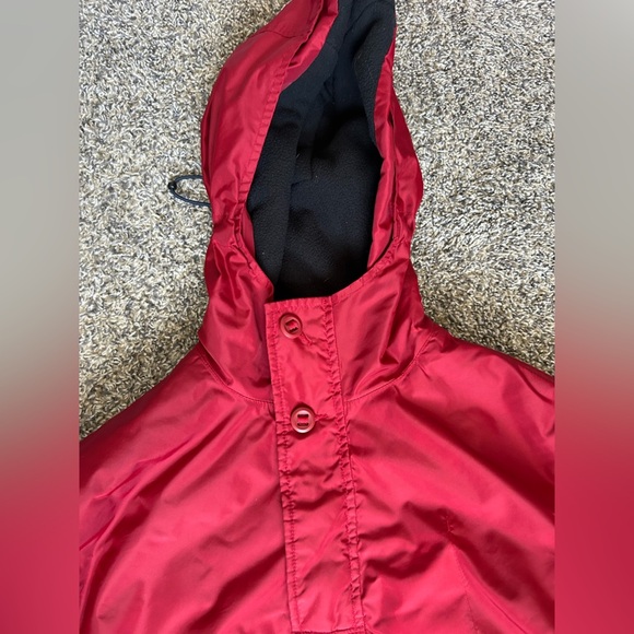 Y2K Vintage GAP men’s oversized red hooded pullover Jacket size small - Picture 3 of 15